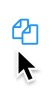 Copy icon in XML Tree View. It is two overlapping documents with the corners folded over.